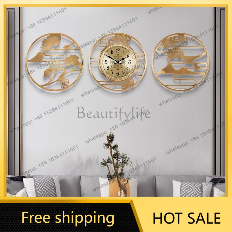 Luxury Lifestyle Watches - ساعة حائط دائرية بأسلوب صيني بسيط