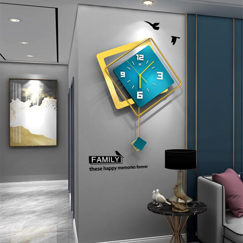 Luxury Lifestyle Watches - ساعة حائط مربعة ثلاثية الأبعاد بتصميم