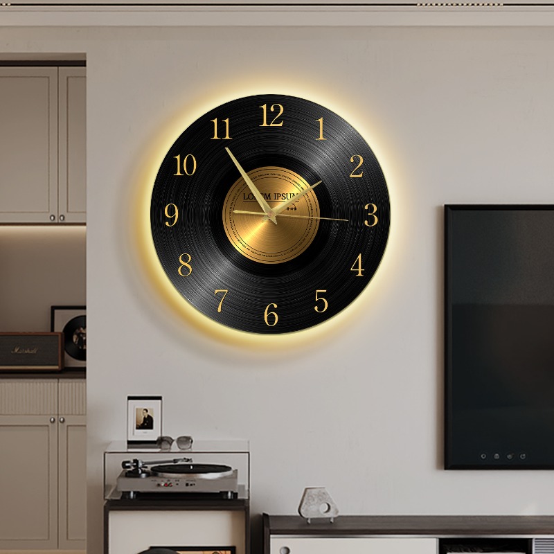 Luxury Lifestyle Watches - ساعة حائط عتيقة مع إضاءة لغرفة