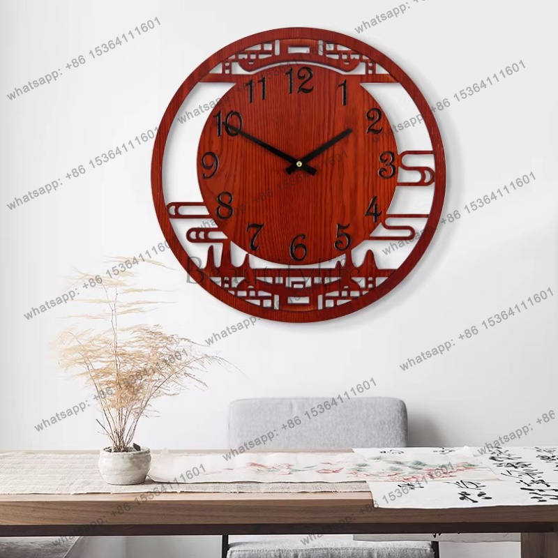 ساعة حائط دائرية بأسلوب صيني ب - مراجعة Luxury Lifestyle Watches وسعره